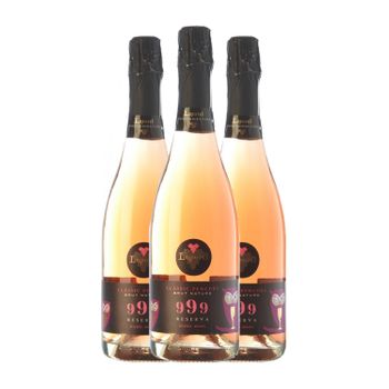 Loxarel 999 Rosat Brut Nature Penedès Reserva 75 Cl 12% Vol. (pack De 3 Unidades)