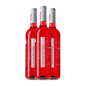 Hugas De Batlle Vino Rosado Camí D'en Poca Sang Empordà Joven 75 Cl 14.5% Vol. (pack De 3 Unidades)