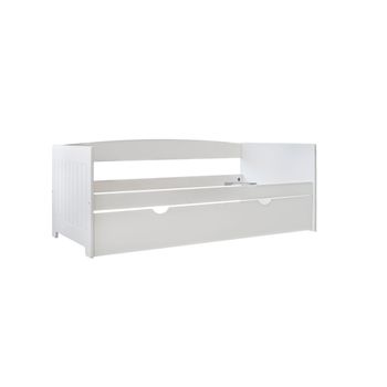 Cama Nido Juvenil Doble | Venprodin | 197x95x70 Cm |  Blanca Lacada