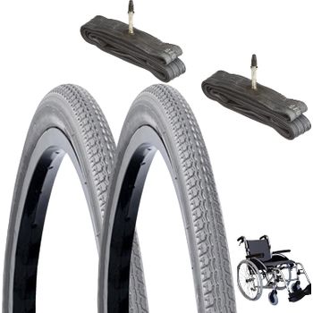 2 Cubiertas Mtb 26x2.25 Rubena-mitas + 2 Cámaras De Aire De 26 Con Válvula  Av (gorda-moto) Tipo Schrader con Ofertas en Carrefour