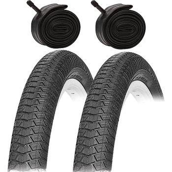 Cubierta MTB 26X1.95 Negro + 2 cámaras de Aire de 26 con válvula AV  (Gorda/Moto) / Neumático rígido MTB 26X1.95 : : Deportes y aire  libre