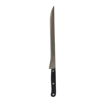 Cuchillo Jamonero Pata Negra Black, Acero Inoxidable, Uso Doméstico, Hoja 25 Cm, Mango Ergonómico, Fabricado En España, Keroppa