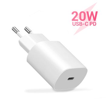 Niucom Cargador Para Móvil 20w Carga Rápida Usb Tipo C Pd Compatible Con Iphone Enchufe Adaptador De Pared