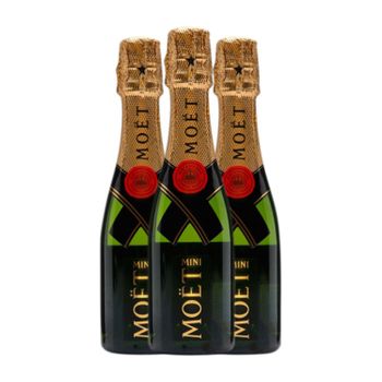 Moët & Chandon Imperial Brut Champagne Gran Reserva Botellín 20 Cl 12% Vol. (caja De 3 Unidades)