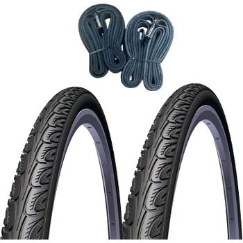 2 Cubiertas Mtb 26x2.25 Rubena-mitas + 2 Cámaras De Aire De 26 Con Válvula  Av (gorda-moto) Tipo Schrader con Ofertas en Carrefour