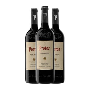 Protos Vino Tinto Serie Privada Ribera Crianza 75 Cl 14.5% Vol. (pack De 3 Unidades)