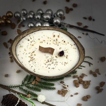 Vela Aromática "exótica" - Vela De Coco Y Lima Con Cera De Soja Vegetal Y Ecológica