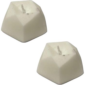 2 Velas Decorativas 3d De Cera De Soja Vegetal