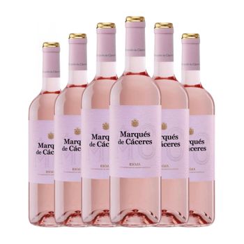 Marqués De Cáceres Vino Rosado Rioja 75 Cl 13.5% Vol. (pack De 6 Unidades)