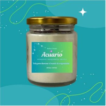 Vela Aromática Colección Zodiaco Horóscopo Acuario