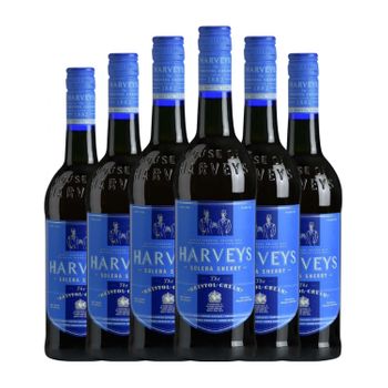 Harvey's Vino Generoso Bristol Cream Jerez-xérès-sherry 75 Cl 17.5% Vol. (pack De 6 Unidades)