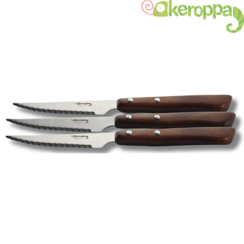 Cuchillo Chuletero Steak Angus, Cuchillos Para Corte De Carne, Mango Ergonómico, Fabricado En España, Corte Preciso, Keroppa