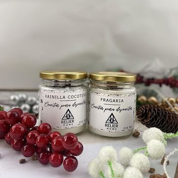 Set De Velas Aromáticas Con Esencias Dulces, Florales Y Cítricas. Velas Creadas Con Cera De Soja Vegetal