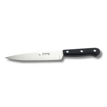 Cuchillo Verdulero Domestic Black, Corta Verduras, Acero Inoxidable, Uso Doméstico, Hoja 17 Cm, Fabricado En España, Keroppa