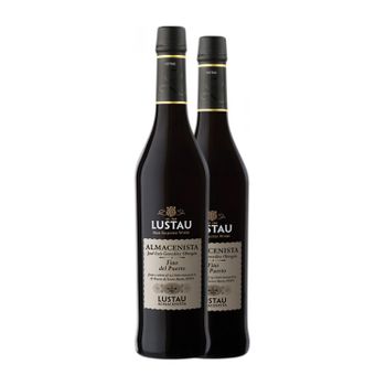 Lustau Vino Generoso Almacenista José Luis González Obregón Fino Del Puerto Jerez-xérès-sherry Botella Medium 50 Cl 15% Vol. (pack De 2 Unidades)