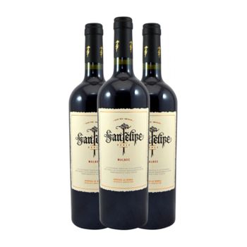 Vino Tinto La Rural San Felipe Mendoza Roble 75 Cl 13.6% Vol. (caja De 3 Unidades)