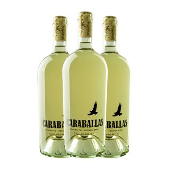 Finca Las Caraballas Vino Blanco Caraballas Vino Joven 75 Cl 12% Vol. (pack De 3 Unidades)