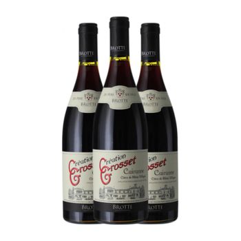 Brotte Vino Tinto Création Grosset Cru Cairanne Rouge Grosses Crianza 75 Cl 14% Vol. (pack De 3 Unidades)