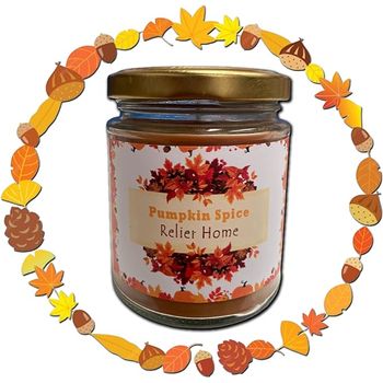 Velas Aromáticas Halloween - Velas De Temporada Creadas Con Cera De Soja Vegana - Aroma De Pumpkin (calabaza) Clavo Y Canela