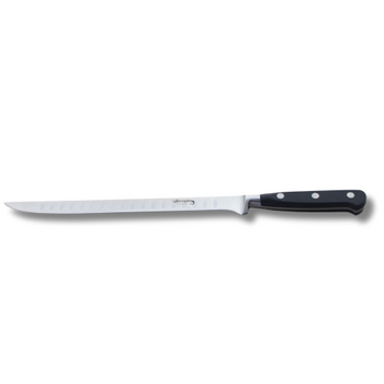 Cuchillo Jamonero Pata Negra Alveolado, Acero Inoxidable, Doméstico, Hoja 25 Cm, Mango Ergonómico, Fabricado En España, Keroppa