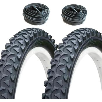 Cubiertas Mtb 26x1.95 + 2 Cámaras De Aire De 26" Con Válvula Av (gorda/moto)