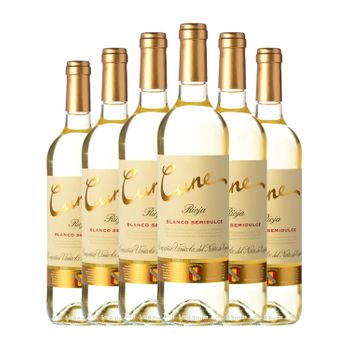 Norte De España - Cvne Vino Blanco Cune Semi-seco Semi-dulce Rioja 75 Cl 12.5% Vol. (pack De 6 Unidades)