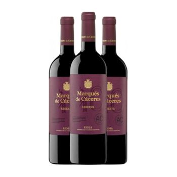 Marqués De Cáceres Vino Tinto Rioja Reserva 75 Cl 13.5% Vol. (caja De 3 Unidades)