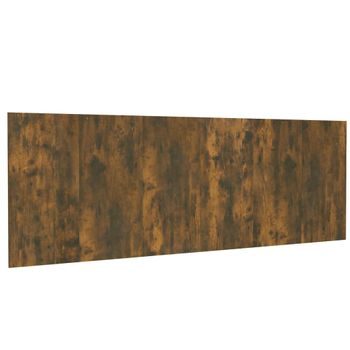 Cabecero Pared Madera Contrachapada Roble Ahumado 240x1,5x80 Cm