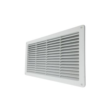 Rejilla Ventilación De Plástico 370x223 Mm Con Malla Anti Insectos