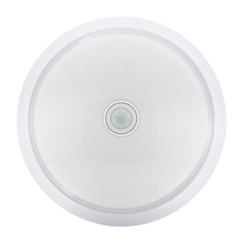 Plafón Circular Blanco Con Sensor De Movimiento 2xe27 Pir