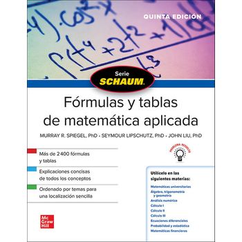 Schaum Formulas Y Tablas De Matematica Aplicada