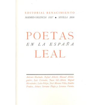 Poetas En La España Leal