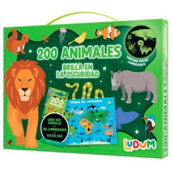 Kit Dibujo 200 Animales. Brilla En La Oscuridad