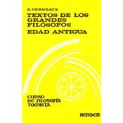 Textos De Los Grandes Filósofos: Edad Antigua