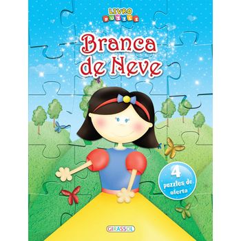 Livro Puzzle Branca De Neve