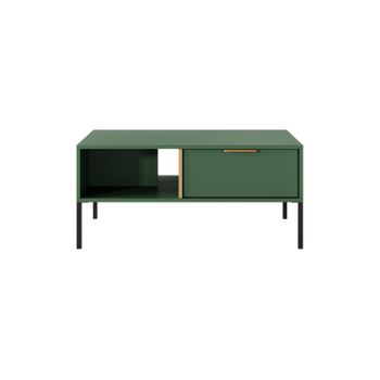 Mesa Baja Lars 2s 97x60x45 Verde & Dorado