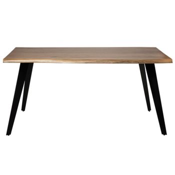 Mesa De Comedor De Madera De Pino 220x100x76 Cm-anchura 140 Cm