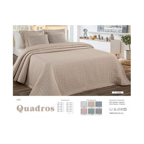 Colcha Pique Modelo Lido Beige Cama 135 Cm. con Ofertas en Carrefour