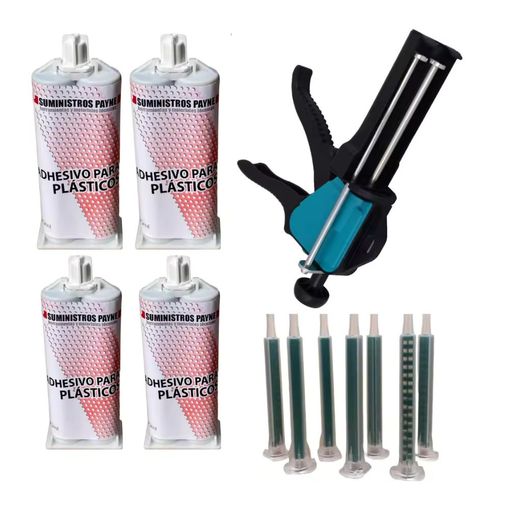 Kit Reparación 4 Adhesivo Bicomponente + 50 Canulas + 1 Pistola Repara  Multimaterial, 50 Ml, Universal Para Casos Difíciles Pegamento con Ofertas  en Carrefour