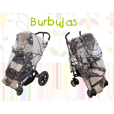 Burbuja plástica de lluvia universal para carrito