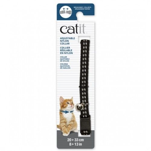 Collar Para Gatos Breakaway Reflectante Catit, Negro