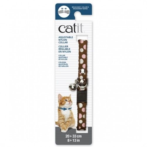Collar Para Gatos Breakaway Remache Plata Catit , Lunares
