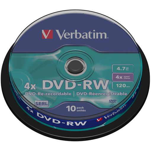 Dvd-rw Verbatim Matt Silve 4x Tarrina 10uds con Ofertas en