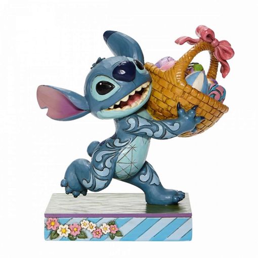 Figura Disney Lilo Y Stitch Stitch Con Canasta De Pascua