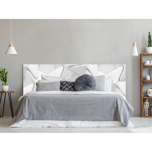 Cabecero Cama Blanco Hexágonos Moderno 3d 100 X 60 Cm con Ofertas en  Carrefour