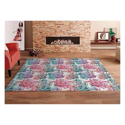 Alfombra Pvc Rosas Colores 95 X 95 Cm con Ofertas en Carrefour