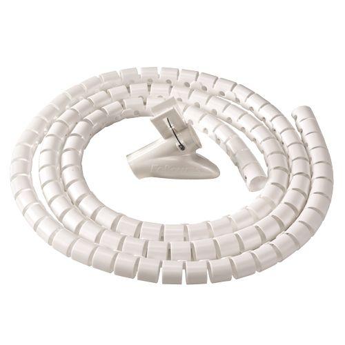 Organizador de Cables Flexible 25mm - Longitud 2m - Color Blanco Nanocable