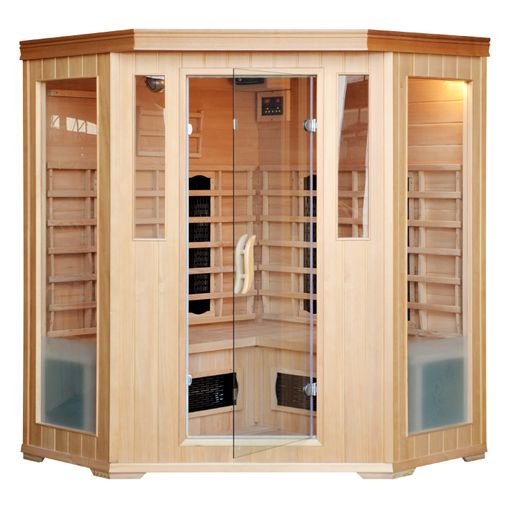 Sauna De Infrarrojos Arvika 120x120x190 Cm Color Color Natural Claro  Vente-unique con Ofertas en Carrefour