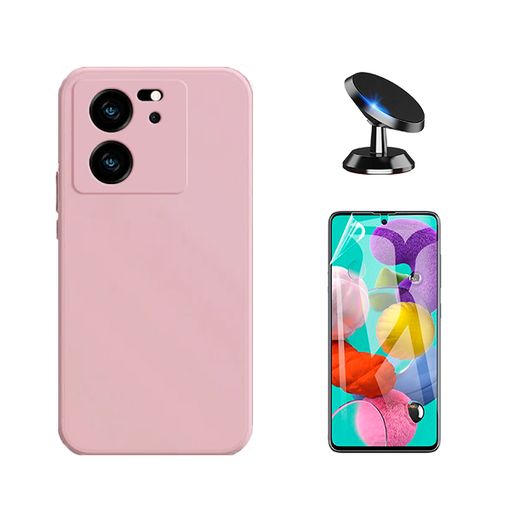 Kit Película De Gel Full Cover Frente + Capa Fléxivel Silicone + Suporte De  Carro L Phonecare Para Xiaomi 13t Pro - Preto con Ofertas en Carrefour