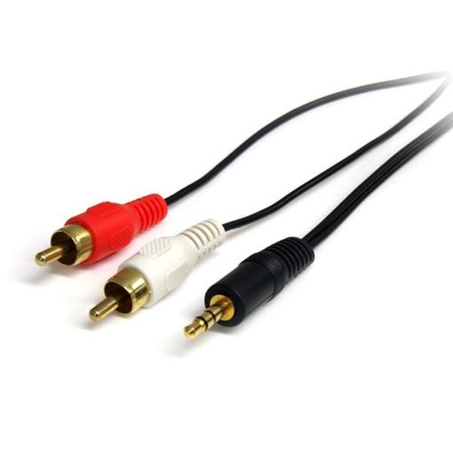 Startech.com Cable De Audio Jack 3.5 Estereo Macho A Rca Doble